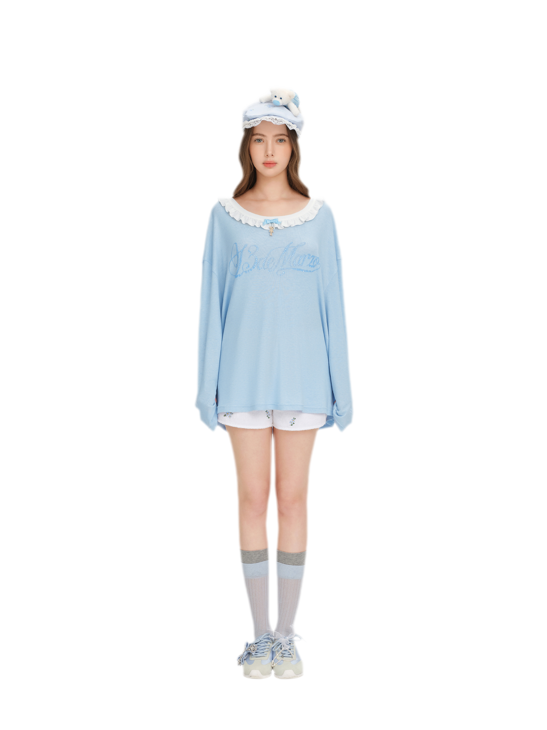 13DE MARZO Floral Reversible Knit T‑Shirt – view 2