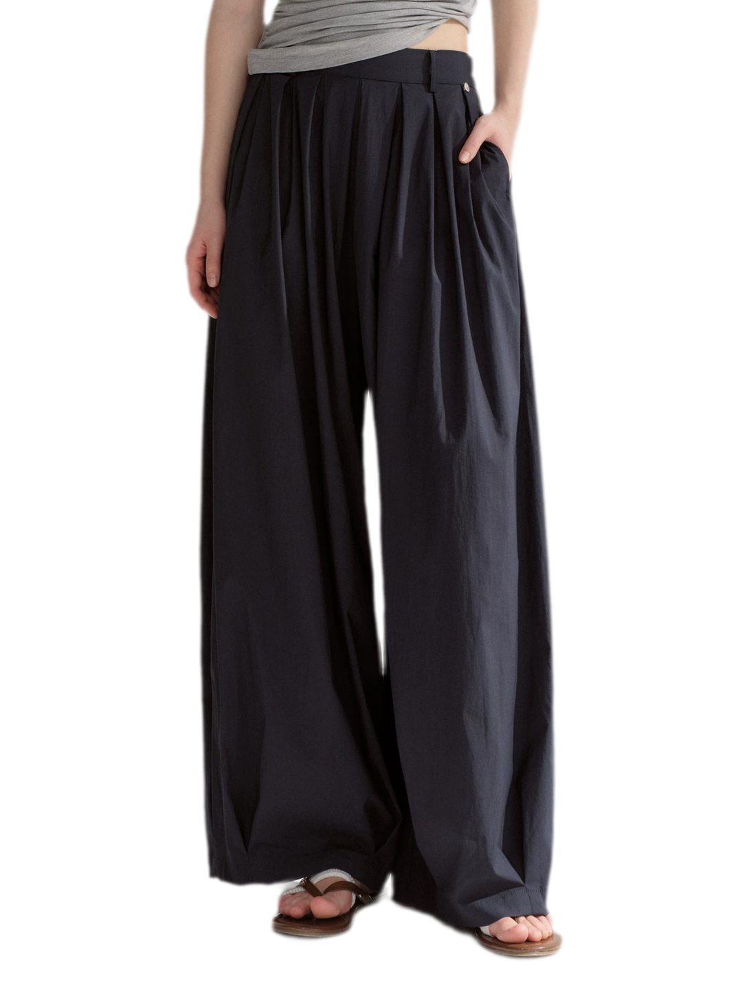 Pleated Balloon Relaxed Pants