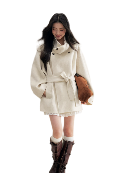 70 Wool Stand Collar Coat