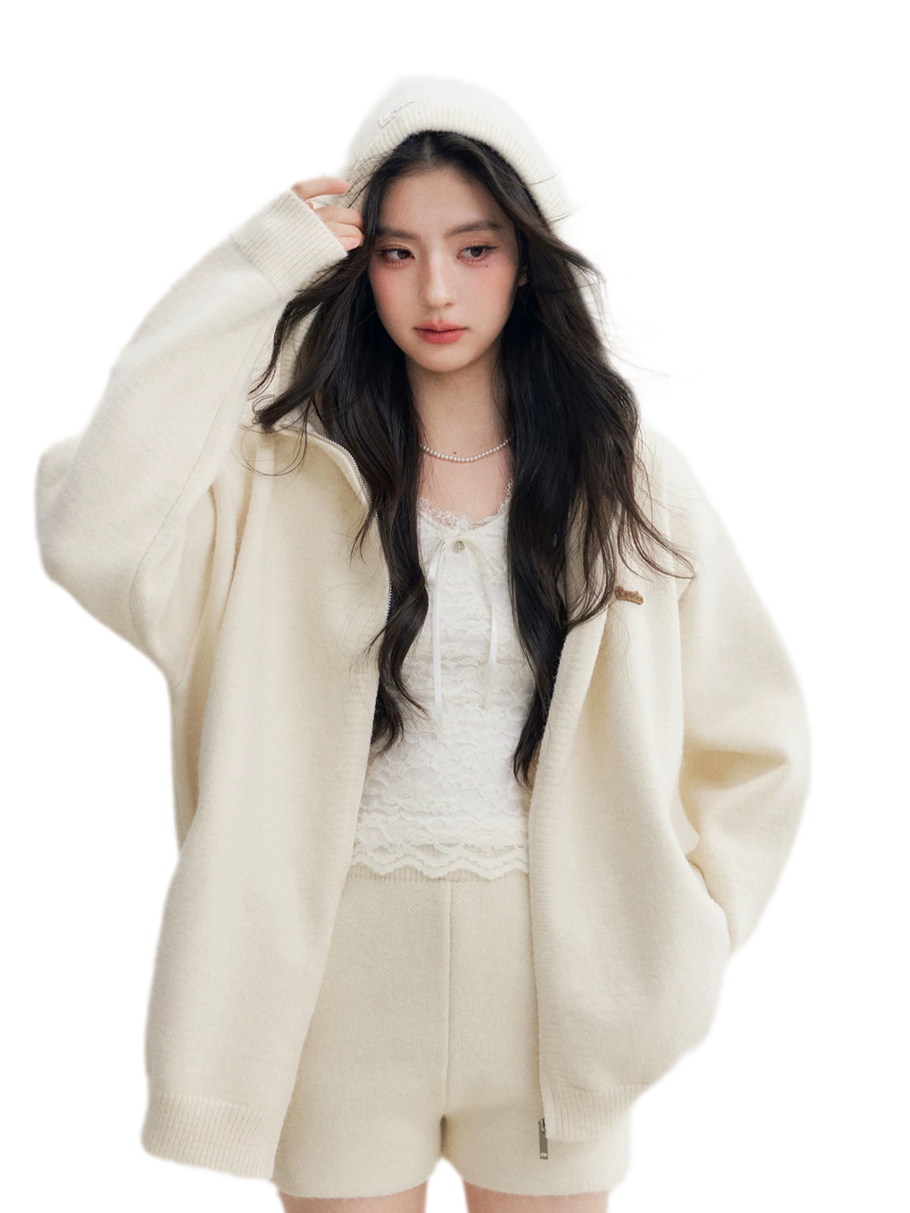 Cozy Knit Hoodie Set