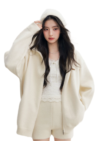 Cozy Knit Hoodie Set