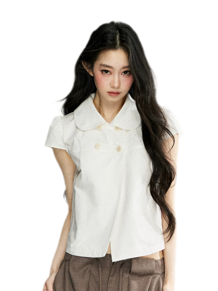 Cotton Double Breasted Shirt