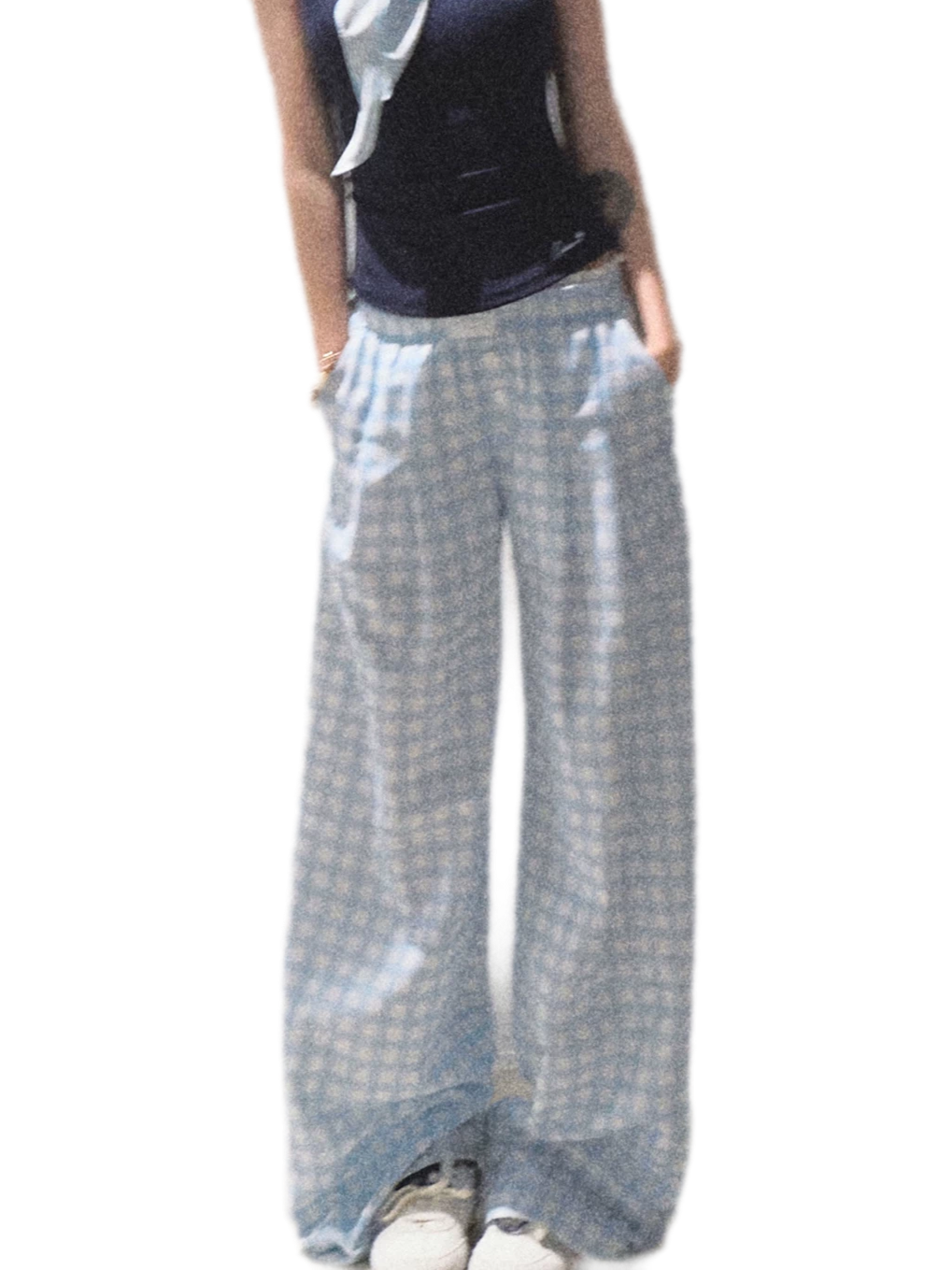 Lyocell Linen Wide-Leg Pants