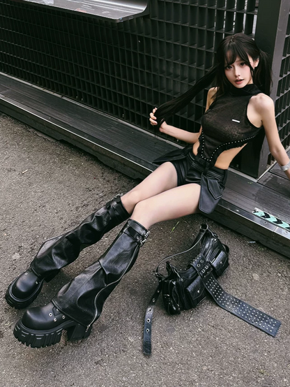 Punk Platform Roman Boots