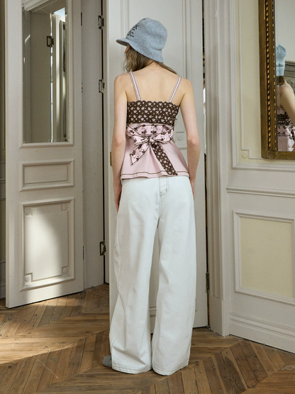 Printed Tie Waist Cami
