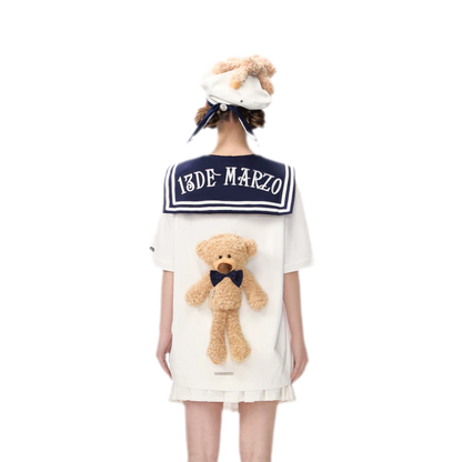 Sailor Collar Teddy Top