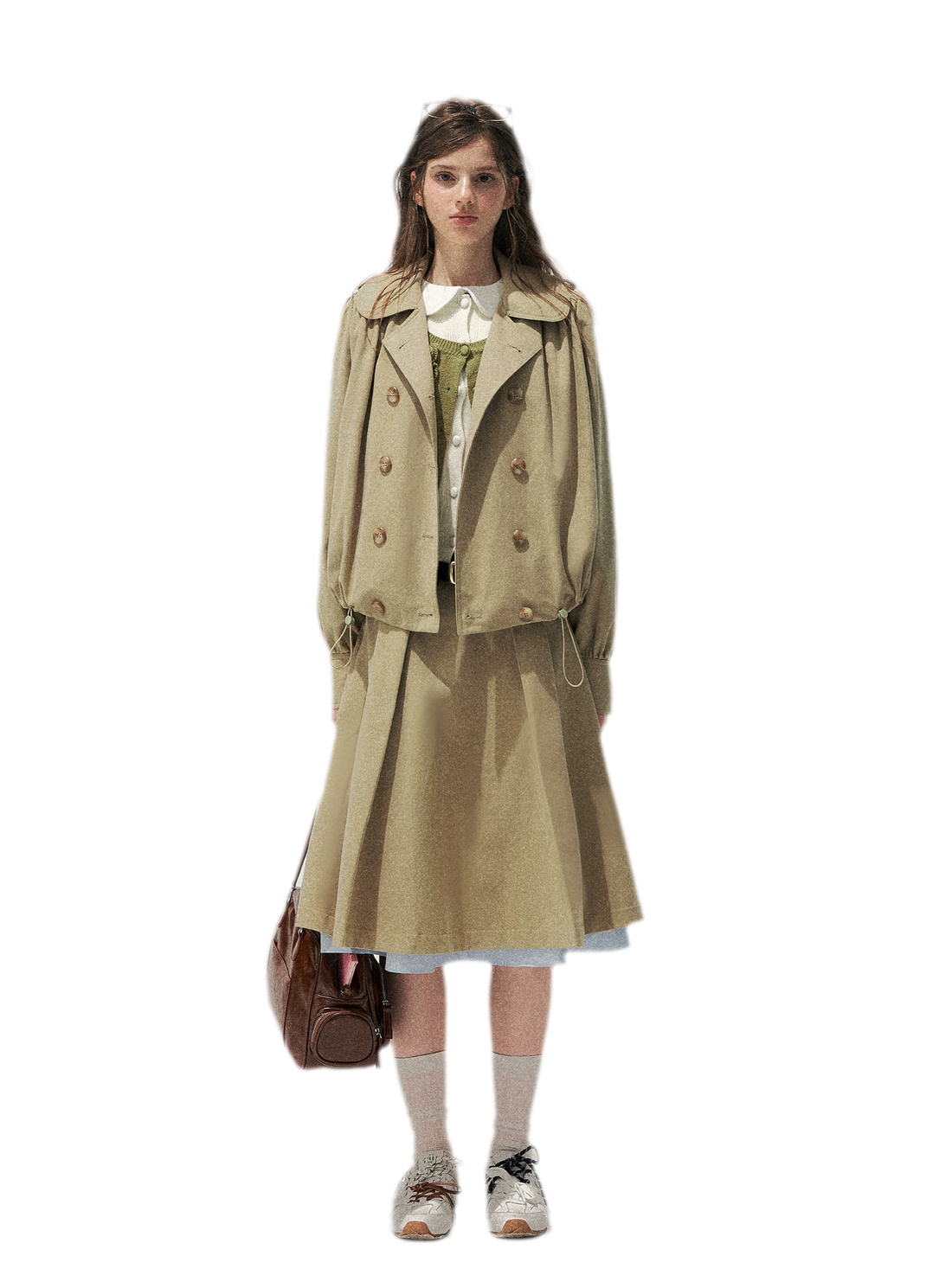 Peter Pan Collar Trench Dress