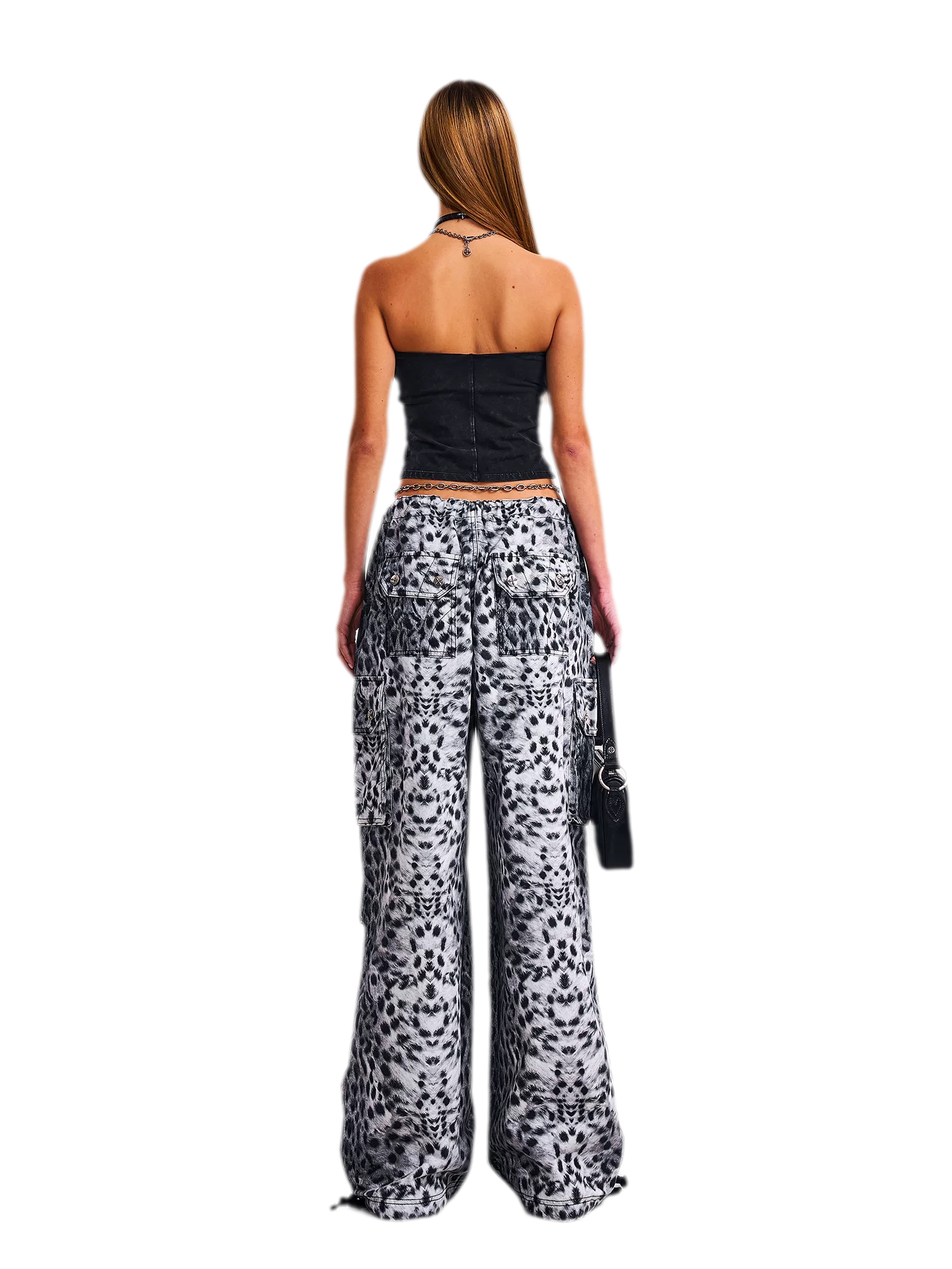 Classic Retro Leopard Paratrooper Pants