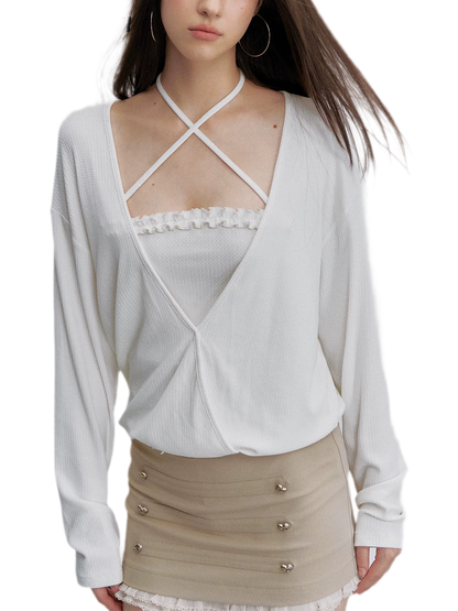 Cross Strap Bandeau Top