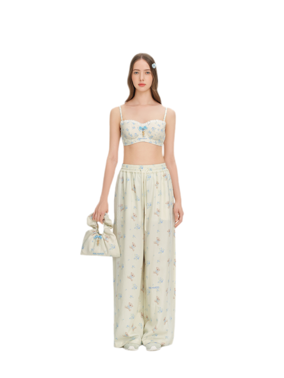 13DE MARZO Floral Ruffle Corset Top – view 2