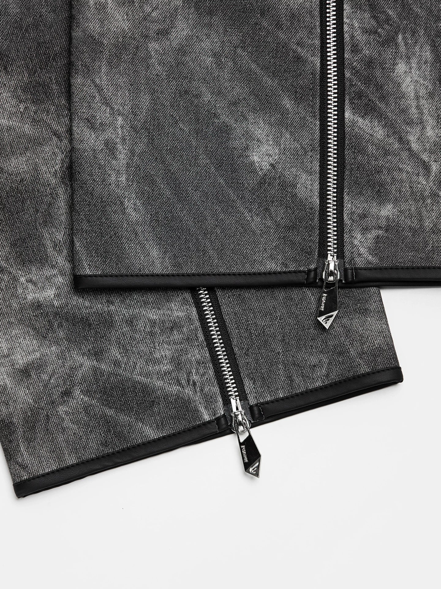 Distressed Leather Slouch Leg Covers