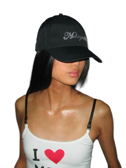 Crystal Silk Rhinestone Cap
