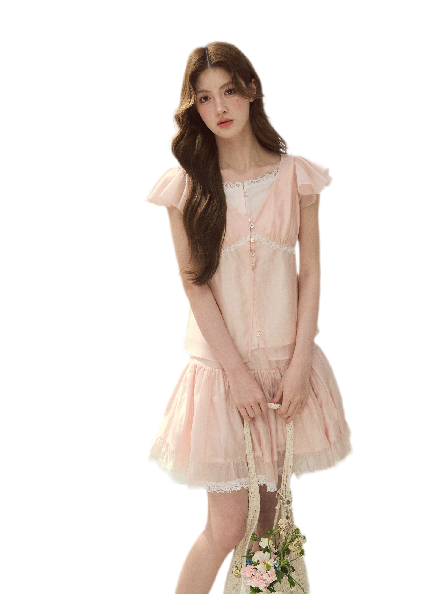Shell Girl Blouse Skirt