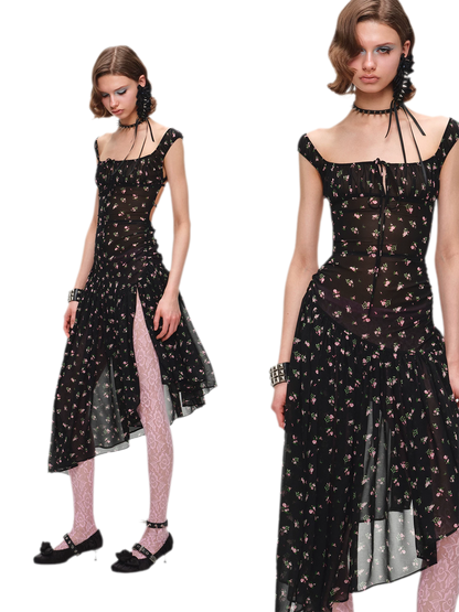 Floral Puff Sleeve Dress