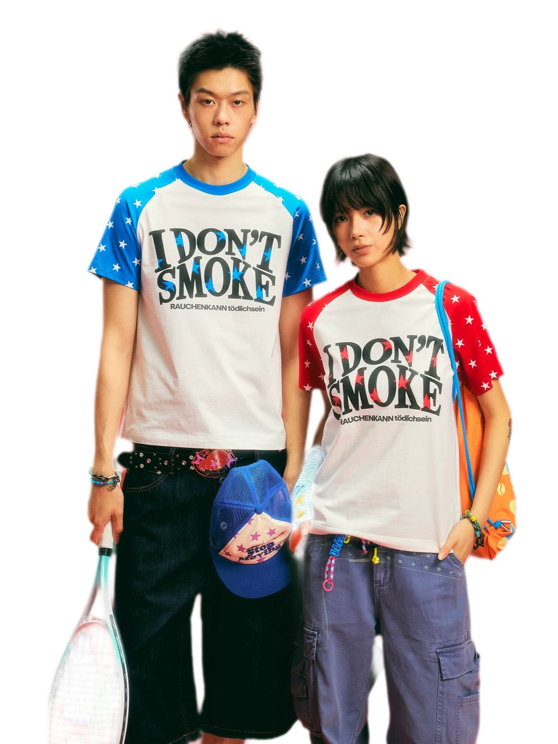 Cotton Star Print T-Shirt