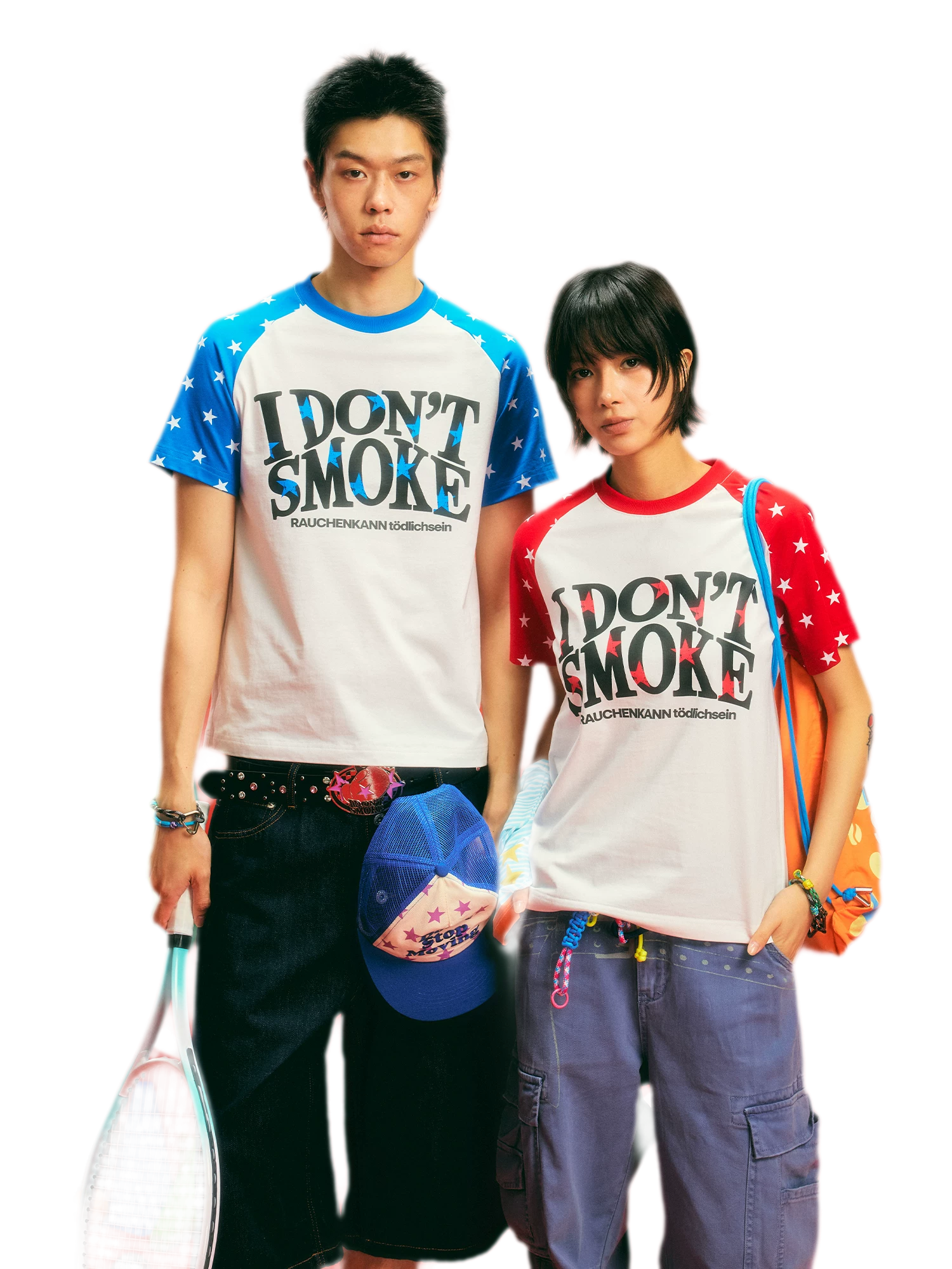 Cotton Star Print T-Shirt