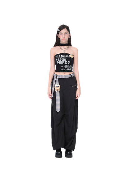 Silver Chain Bustier Top