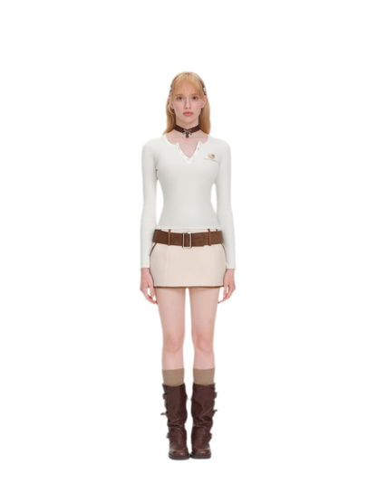 Textured Knit Undershirt