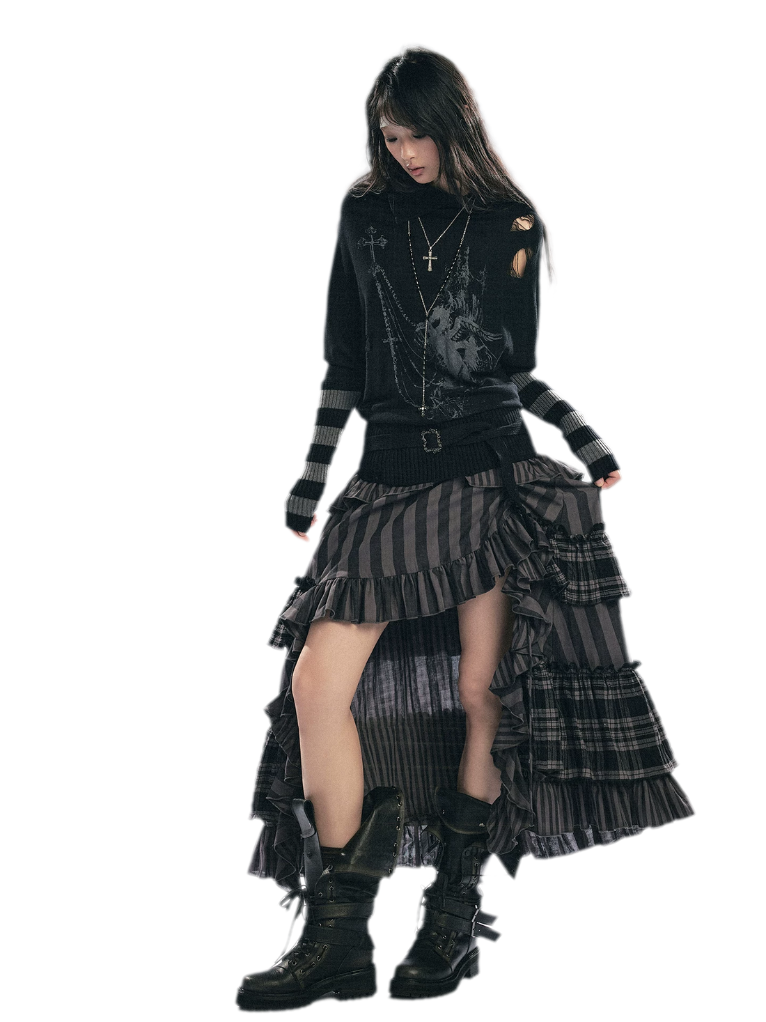 Cest Nous Pegasus Punk Knit Sweater – view 2
