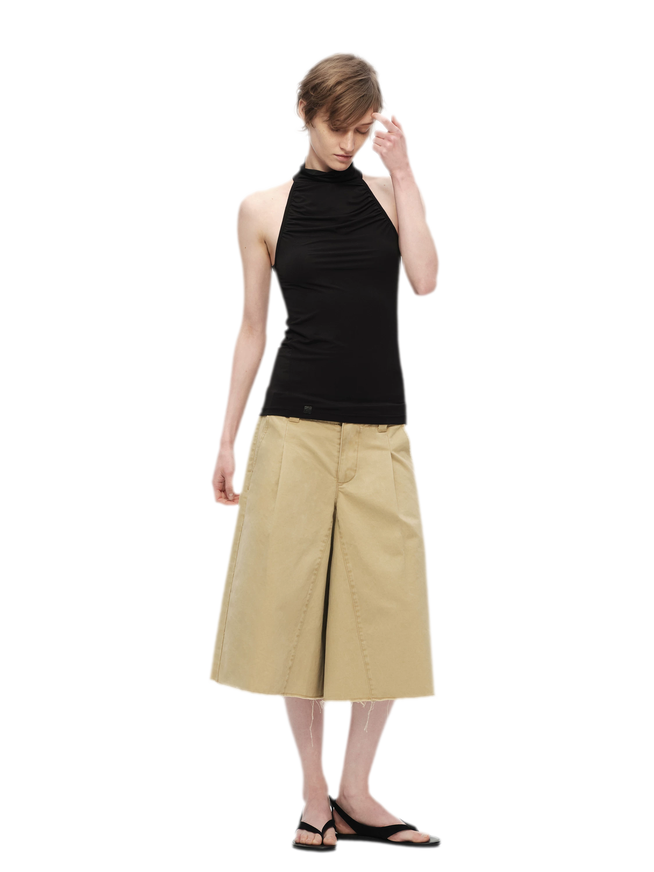 Modal Halter High Neck Tank