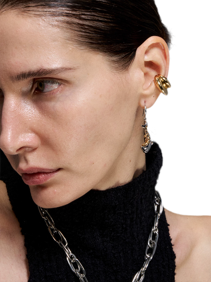 Vintage Fishbone Chain Earrings