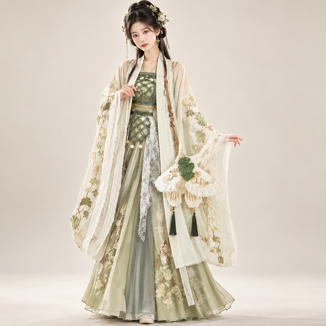 化蝶 Butterfly Spring Embroidered Tassel Shoulder