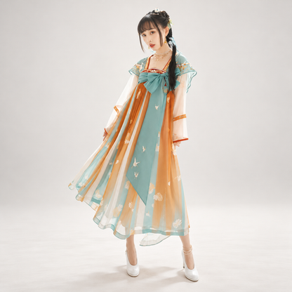 瑶遇见神鹿-王者荣耀联名 Jade Deer Encounter Embroidered Full-Length