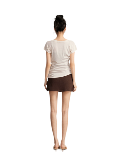 Contrast Strap Dress Set