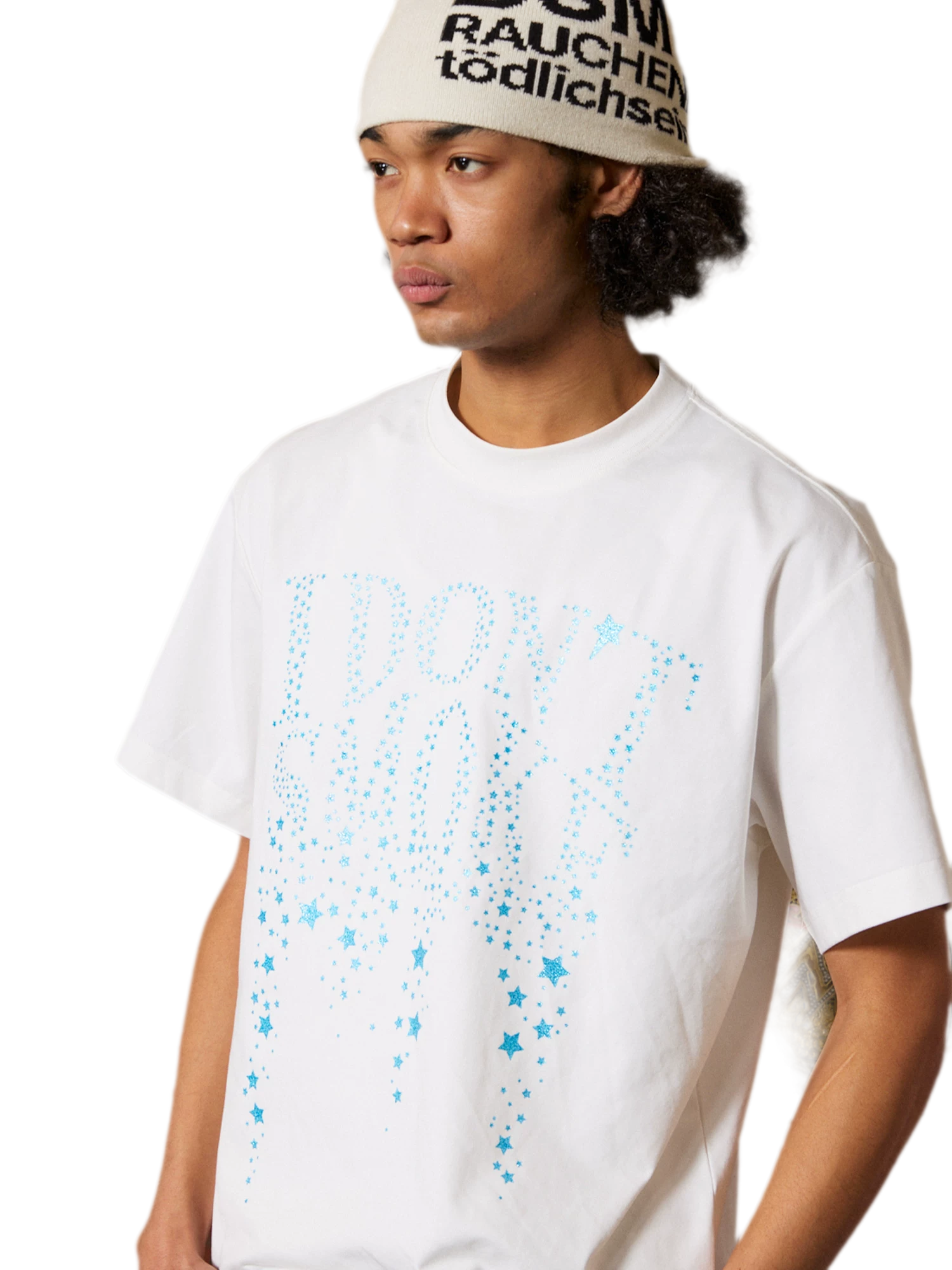 Loose Fit Glitter Logo T-Shirt