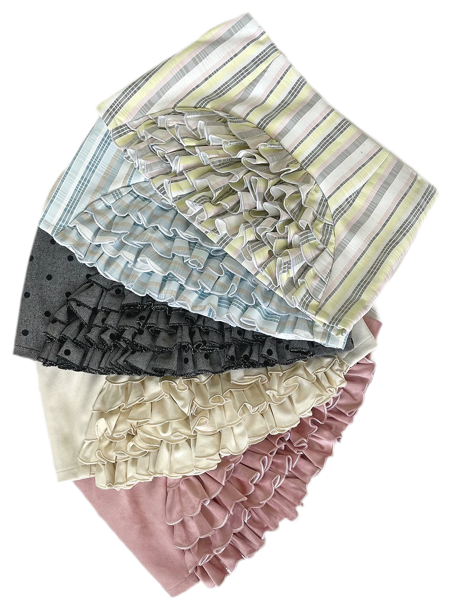 Ruffled Low-Rise Mini Skort