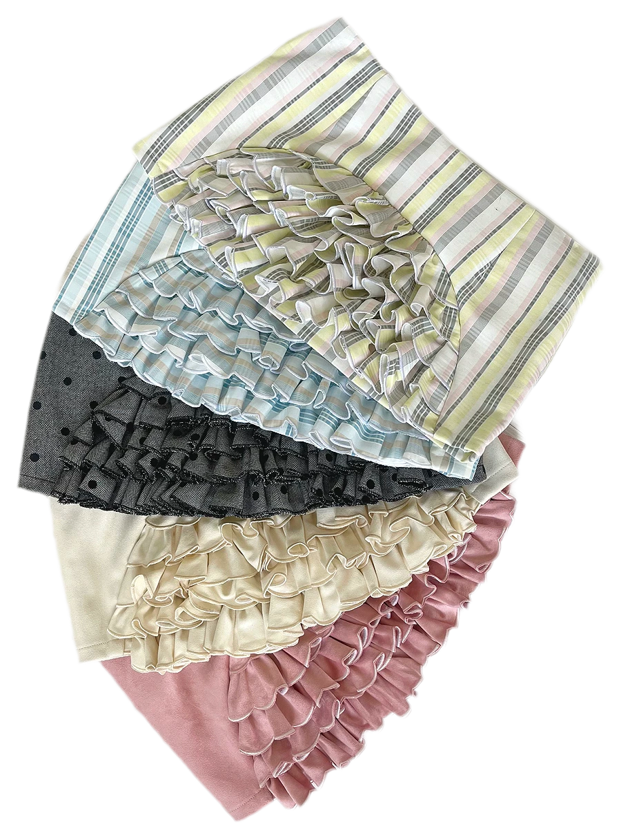 Ruffled Low-Rise Mini Skort