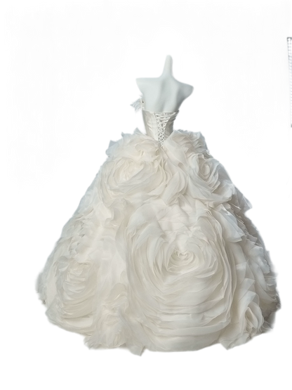Pure White Ball Gown