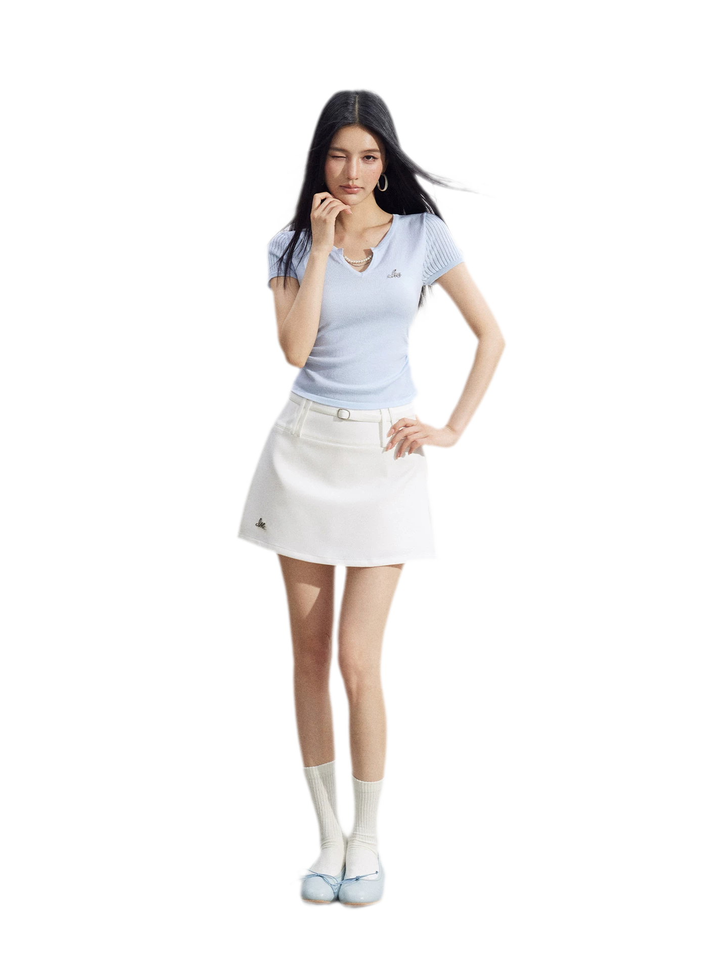 V-Neck Lyocell Tee