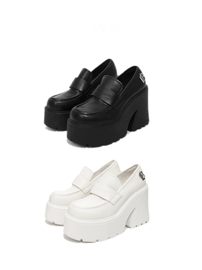 Chunky Platform Slip-On Loafers