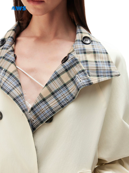 Yarn-Dyed Plaid Reversible Jacket