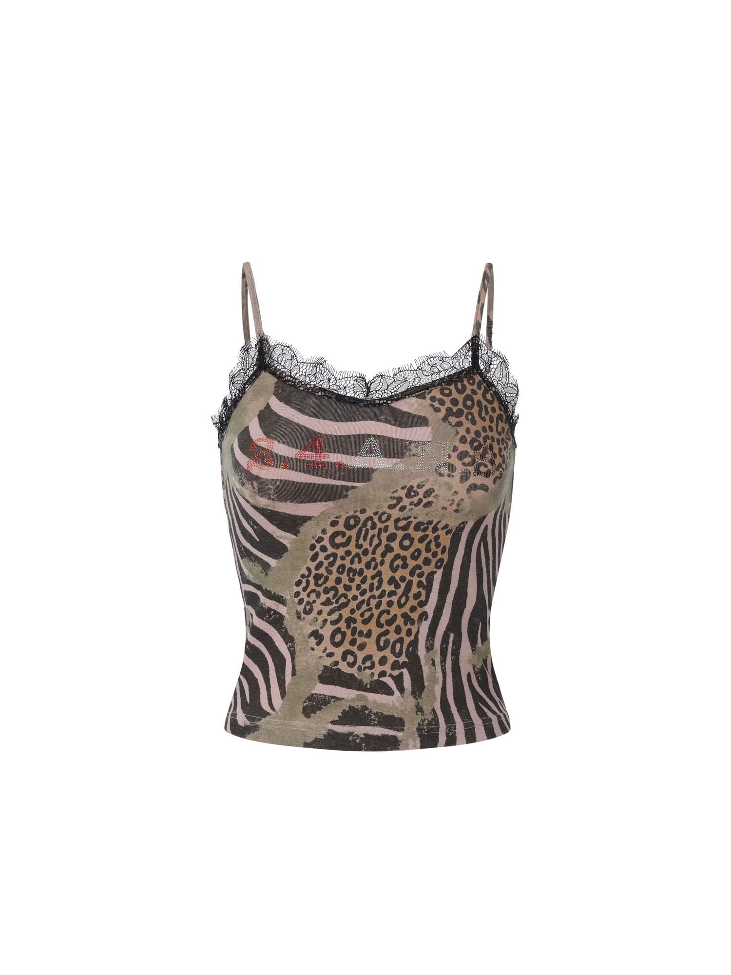 Gradient Print Camisole with Rhinestone Detail