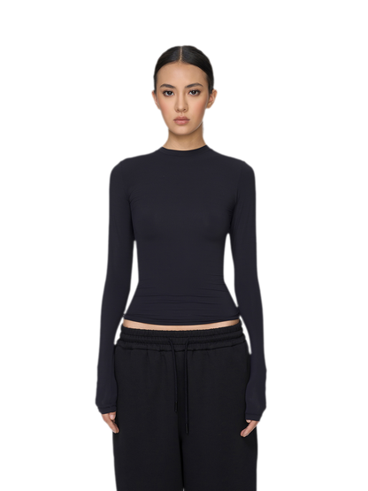Sheer Sculpting Long Sleeve Top