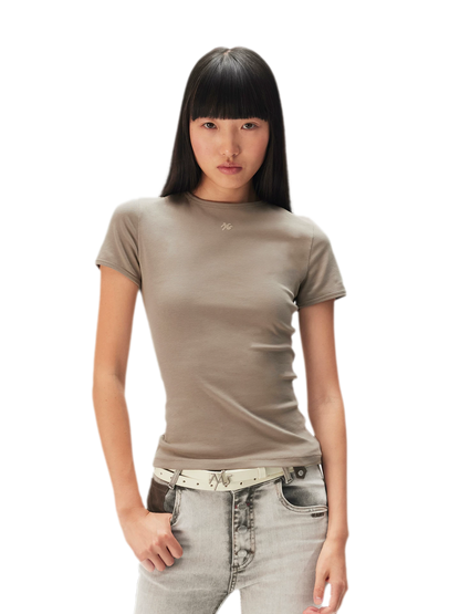 Cotton Stretch Fitted Tee