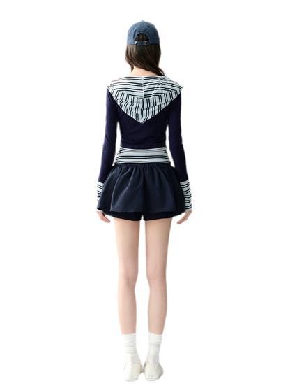 Cotton Lyocell Pocket Skirt