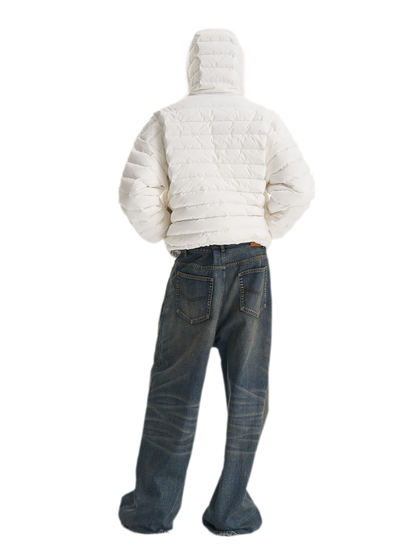 Quilted Boxy Down Jacket