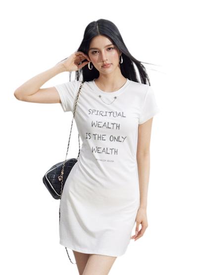 Chain Detail T-Shirt Dress