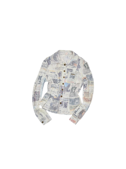 Getailleerd jacquardpoloshirt