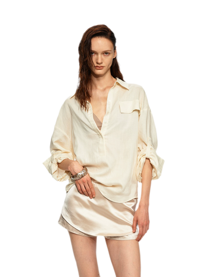 Tencel Acetate Skort Shorts