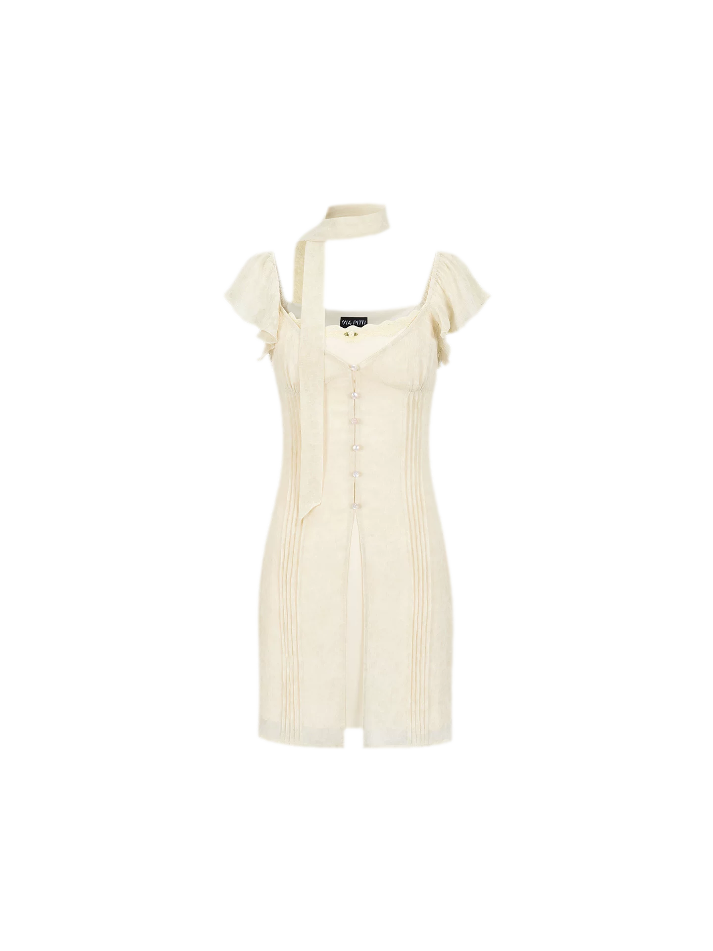 Dyed Snow Yarn Elegant Dress