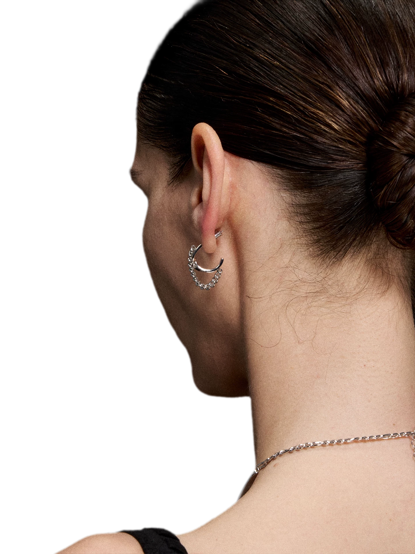 Mobius Line Stud Earrings