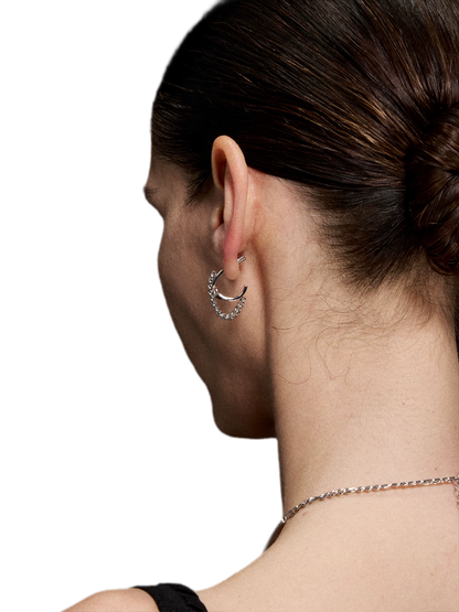 Mobius Line Stud Earrings