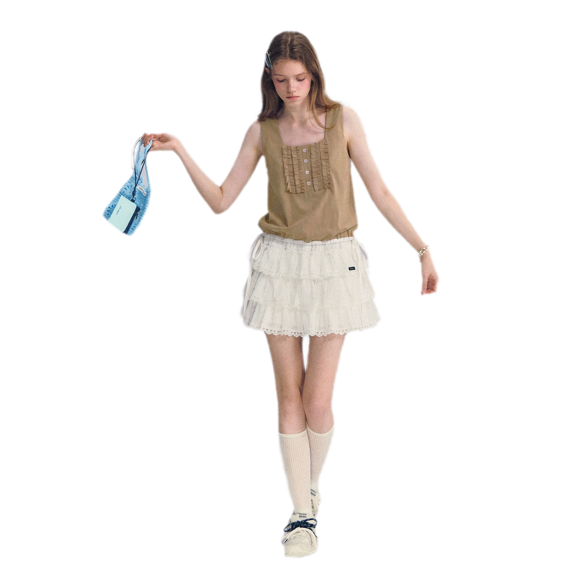 Ruffled Hem Tank