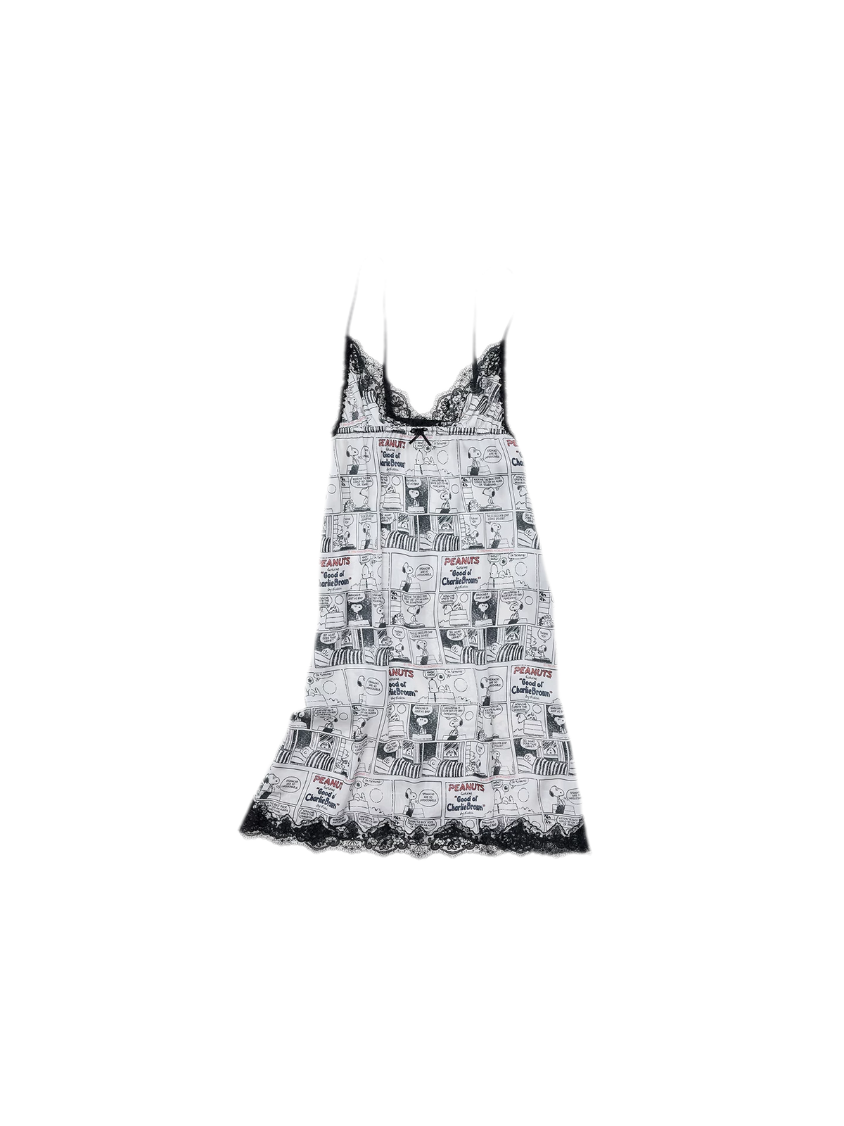 Vestido de tirantes vintage con ribete de encaje