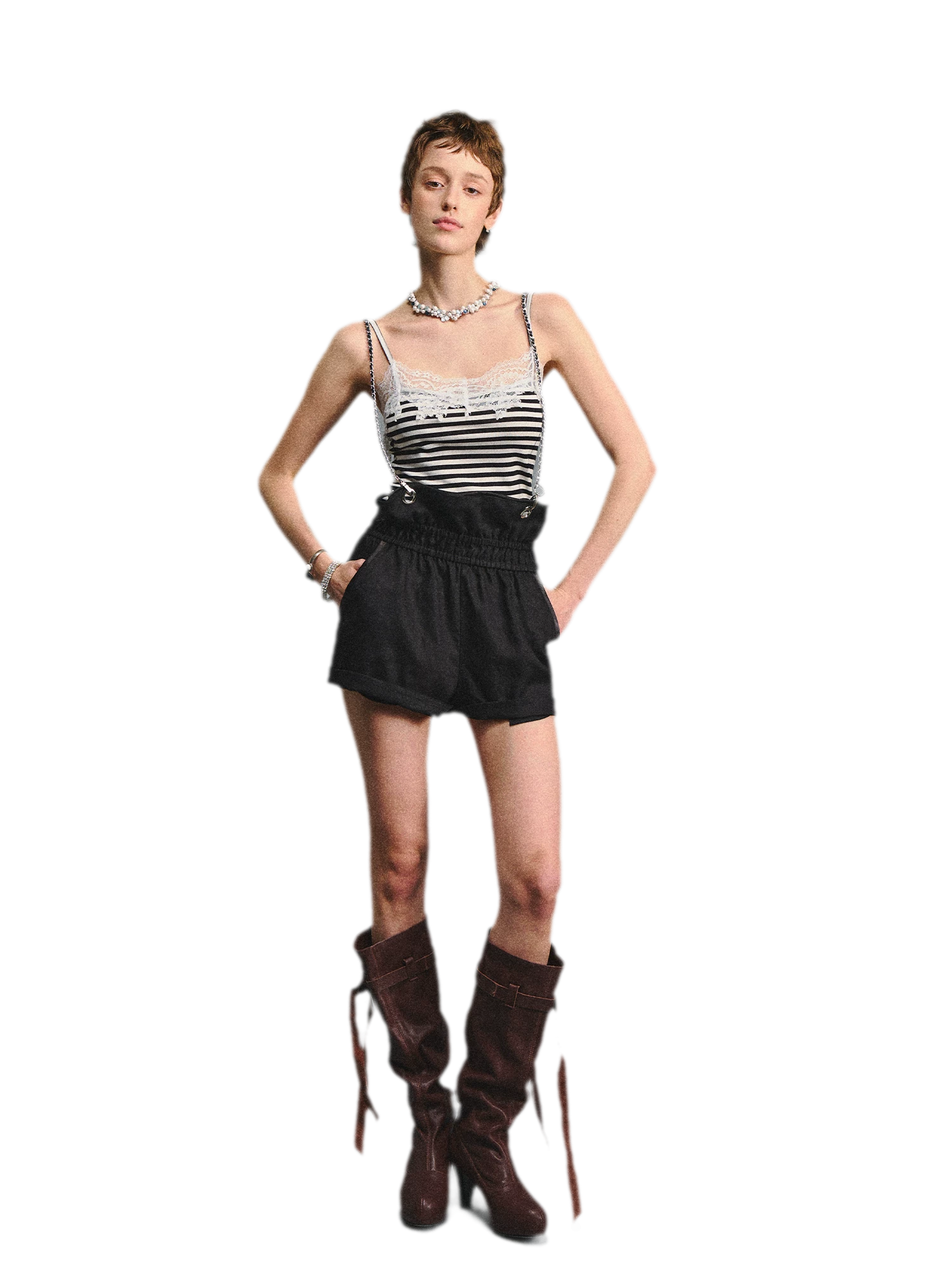 Striped Lace Camisole