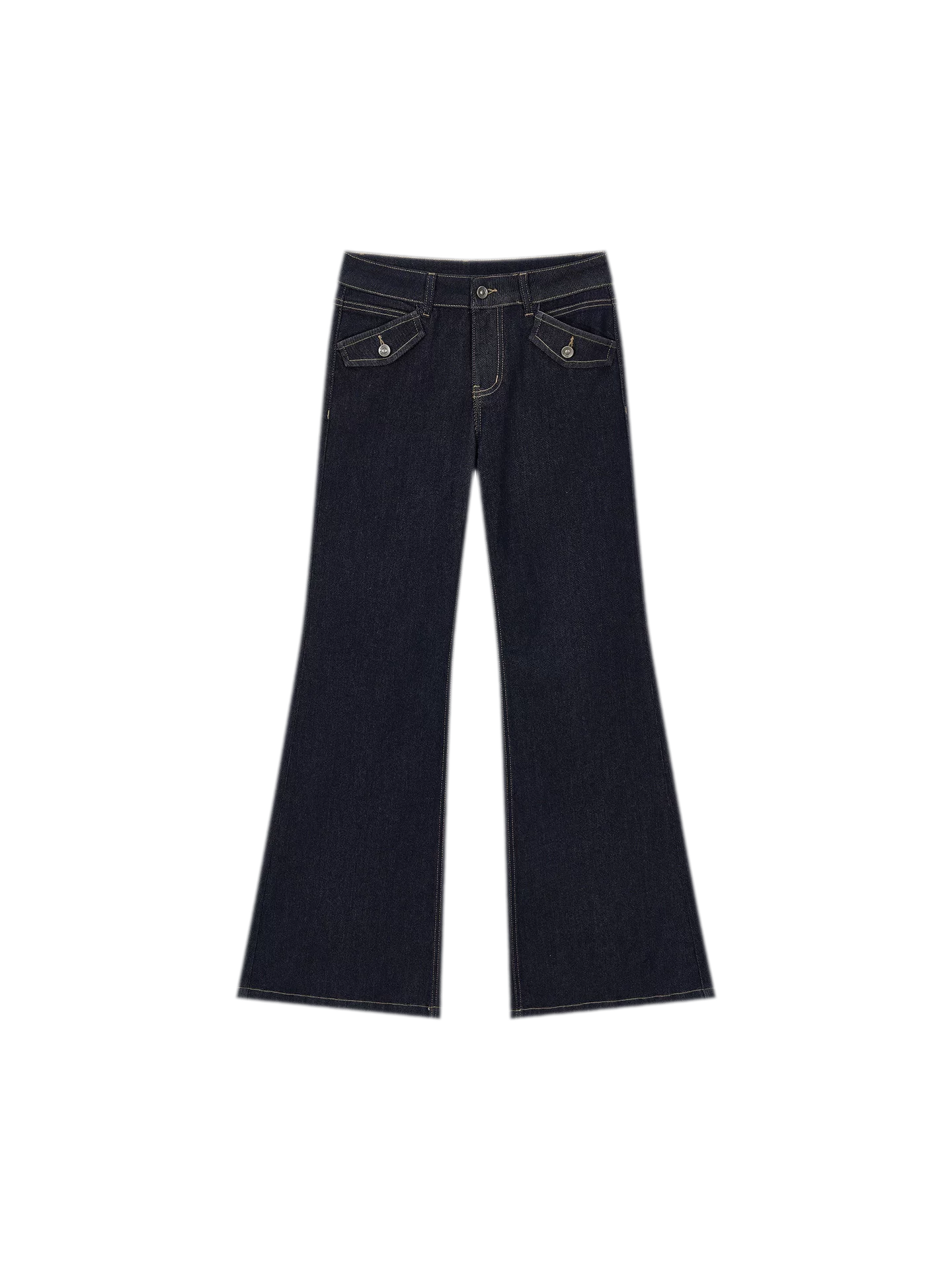 Vintage Wash Flare Jeans